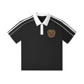 Contrast Collar Short-Sleeve Polo Shirt