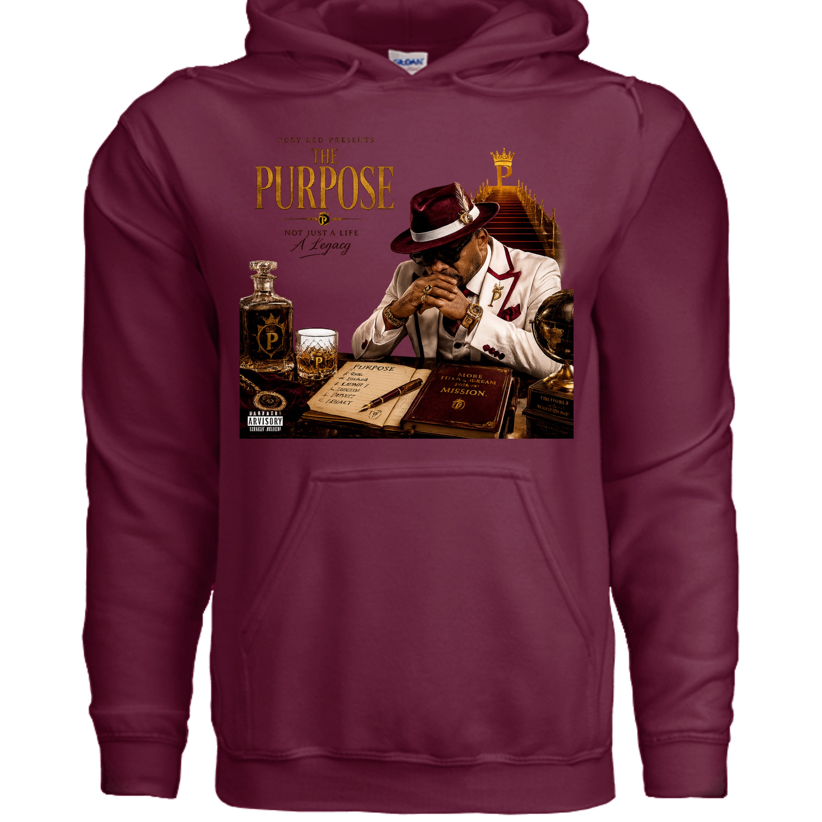 MAROON - G185 - FRONT