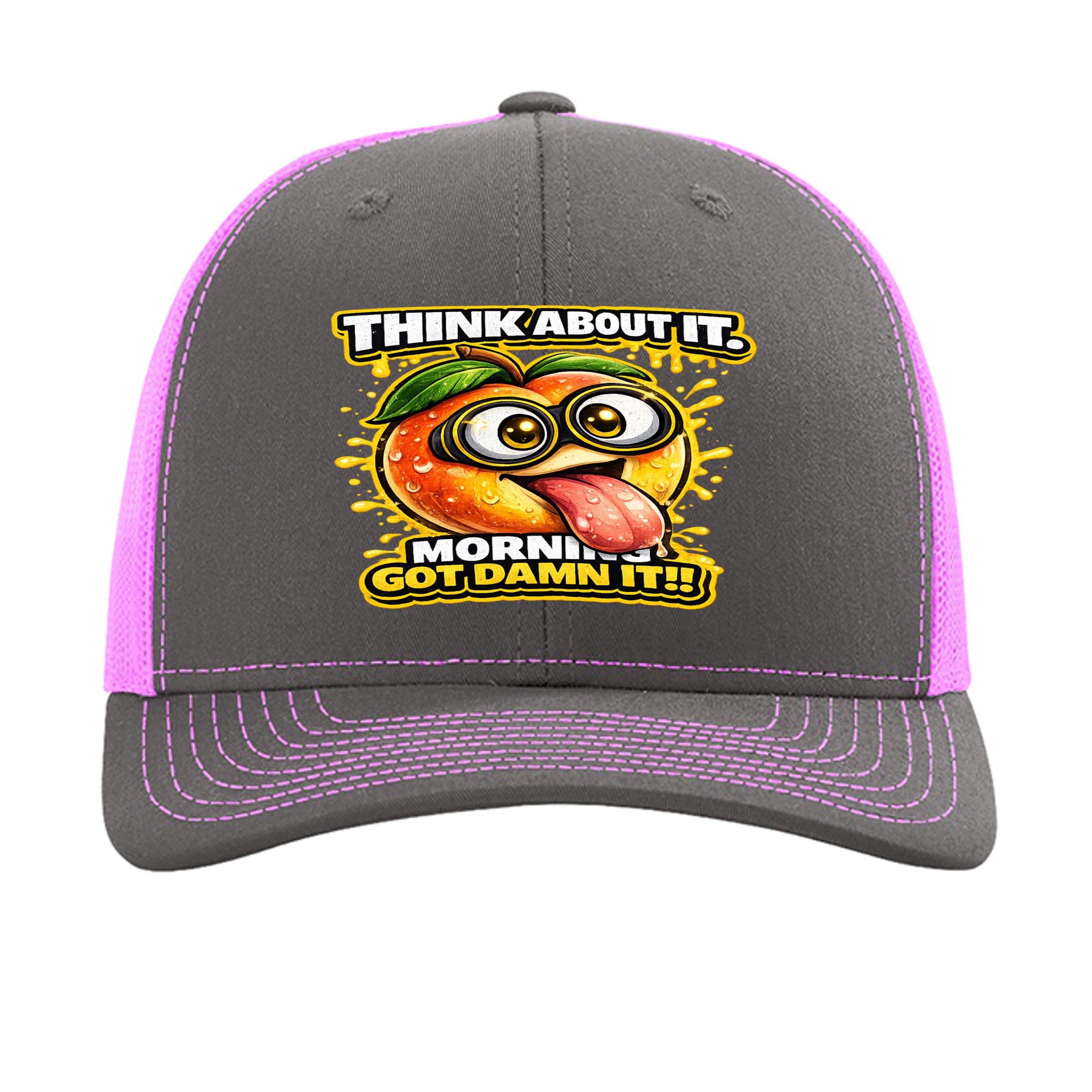 Charcoal/ Neon Pink - 112 - FRONT